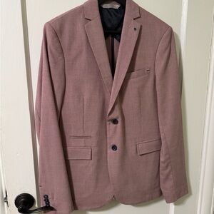 Zara Men's Blazer in Soft Pink